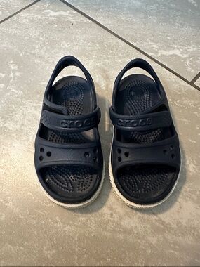 CROCS Kids Navy Adjustable Strap Sandals